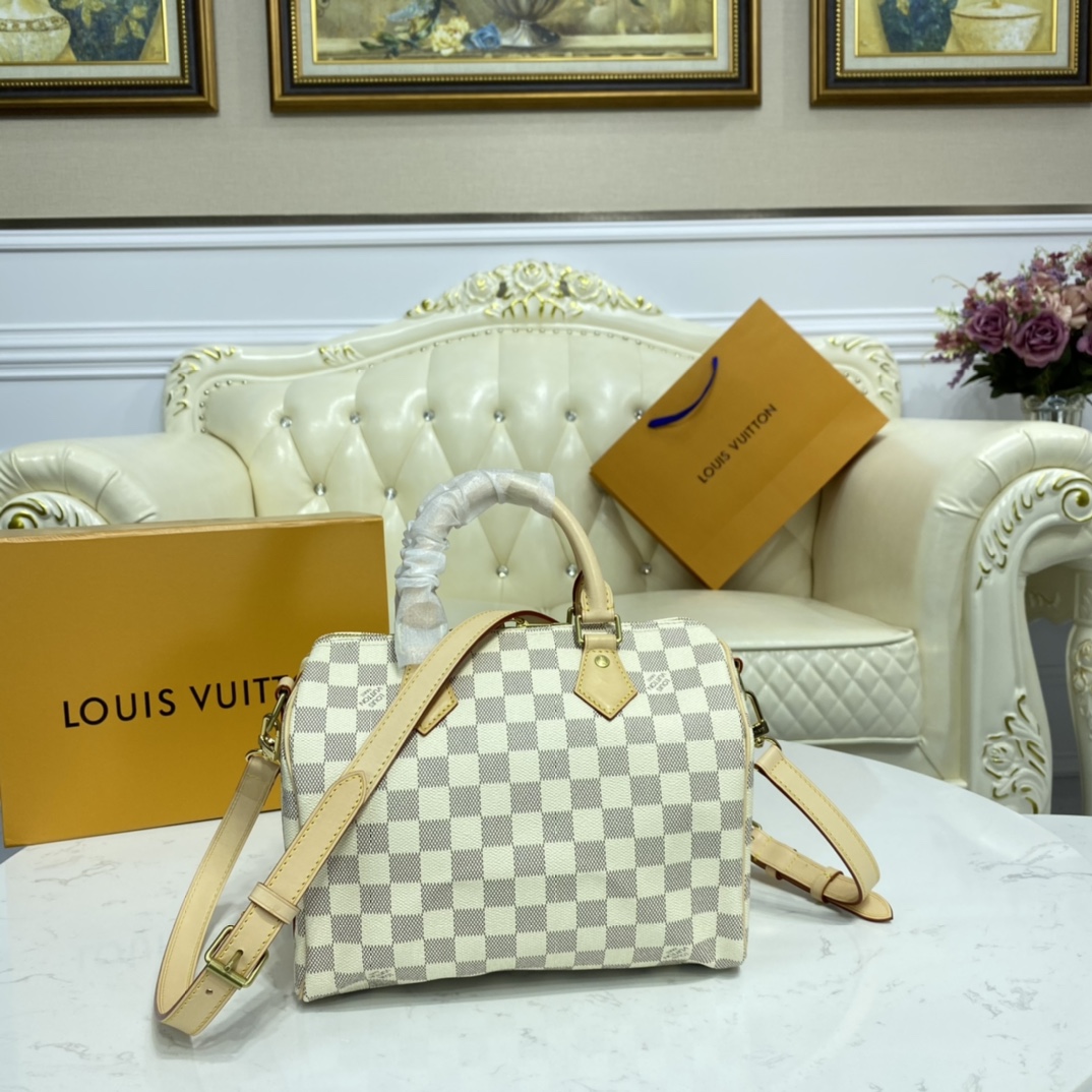 Louis Vuitton SPEEDY BANDOULIERE 25 Damier Ebene Handbag N41374